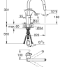 Смеситель для кухни Grohe Eurosmart Cosmopolitan, однорычажный, хром (31481001)