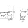 Унітаз компакт Colombo Antivsplesk (S20990500)