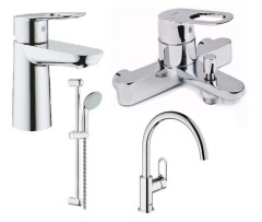 Комплект змішувачів 4 в 1 Grohe BauLoop, хром (UA123225K0)