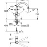 Комплект змішувачів 4 в 1 Grohe BauLoop, хром (UA123225K0)