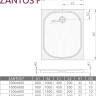 Душовий піддон Radaway Zantos F, 100x80 (M3ZNF1080-06)