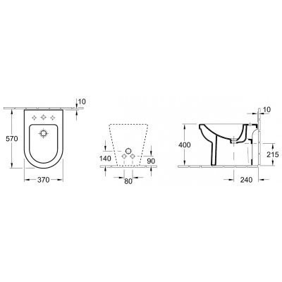 Біде підлогове Villeroy&Boch Omnia Architectura (54740001)