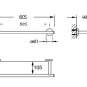 Полочка стеклянная Steinberg Serie 650 (650 2100)