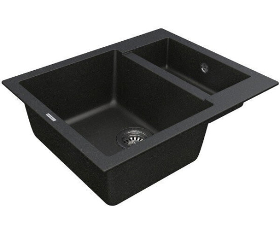 Кухонная мойка гранитная Vankor Orman, 61x49, черный (ORMAN OMP 03.61 BLACK)