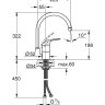 Комплект змішувачів 4 в 1 Grohe Euroeco, хром (UA123242K0)