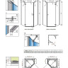 Душова стінка Radaway Essenza New PTJ 90Zx90S (385050-01-01)