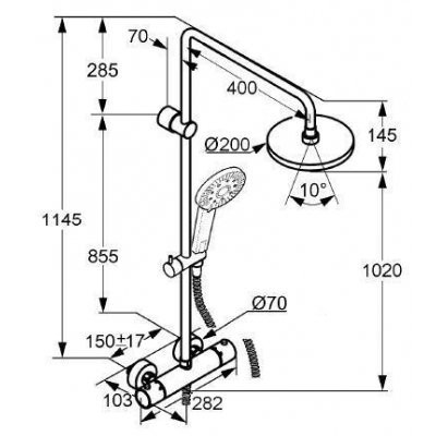 Душова система Kludi Dual Shower System (6609505-00)