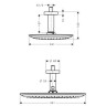 Верхний душ Hansgrohe PuraVida (27390000)