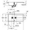 Кухонна мийка гранітна Grohe K400, 100x50, сірий (31642AT0)