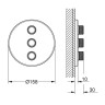 Смеситель для ванны Grohe Grohtherm SmartControl, трехвентильный, хром (29122000)