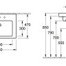 Умивальник підвісний Villeroy&Boch Subway 2.0, 65 (7113KG01)