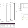Шторка для ванни Radaway Essenza New PND 100 R, права, 152x100 (207210-01R)
