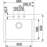 Кухонна мийка гранітна Franke MRG 610, 58x52, графіт (114.0502.828)
