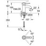 Cмеситель для умывальника Grohe BauClassic, однорычажный, хром (23162000)