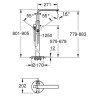 Смеситель для ванны Grohe Lineare New, однорычажный, хром (23792001)