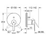 Смеситель для ванны Grohe Lineare New, однорычажный, хром (24064001)