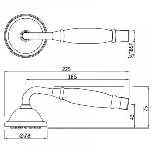 Ручний душ Jaquar (HSH-CHR-9537N)