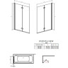 Шторка для ванни Radaway Fuenta New PND 100 L, ліва, 152x100 (208210-01L)