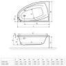 Ванна акрилова Excellent Aquaria Comfort, права, 160x100 (AQP16WH)