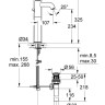 Змішувач для умивальника Grohe BauClassic, одноважільний, хром (32868000)