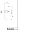 Форсунка для душу Bossini Cubic Flat Wall (I00176)