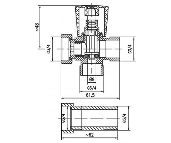Запорный вентиль Ferro (Z250)