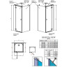 Душова кабіна Radaway Essenza New KDJ+S, ліва, 80x80 (385021-01-01L)