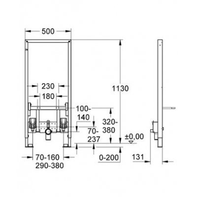 Інсталяція для біде Grohe Rapid SL (38553001)