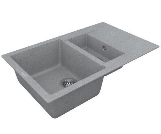 Кухонная мойка гранитная Vankor Orman, 80х49, серый (ORMAN OMP 04.80 GRAY)
