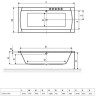 Ванна акрилова Excellent Aquaria Lux, 180x80 (WAEX.AQU18WH)