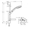 Душевой гарнитур Hansgrohe Croma 100 Vario+ Ecostat Comfort/Combi (27034000)