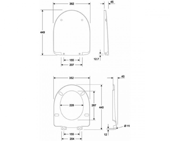 Комплект: Унітаз Kolo Nova Pro + Інсталяція Geberit Duofix + Кришка (M33120000+458.168.11.1+M30112000)