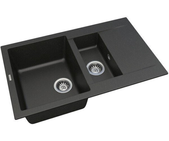 Кухонная мойка гранитная Vankor Orman, 80х49, черный (ORMAN OMP 04.80 BLACK)