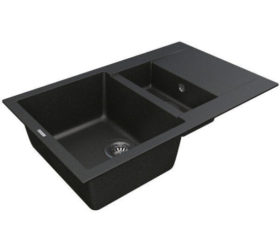 Кухонная мойка гранитная Vankor Orman, 80х49, черный (ORMAN OMP 04.80 BLACK)