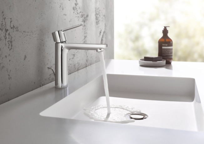 Cмеситель для умывальника Grohe Lineare, однорычажный, хром (32114001)