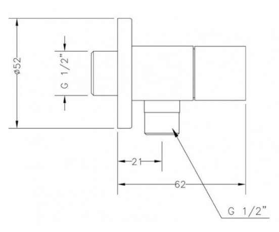 Запорный вентиль Genebre Kenjo Angle (3106 05)