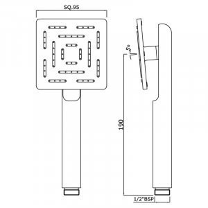 Ручний душ Jaquar Maze (HSH-CHR-1655)