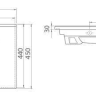 Умивальник накладний Cerastyle Arte, 75 (ARTE-75-SM43)