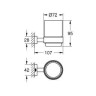 Склянка для зубних щіток Grohe Essentials Cube (40755001)
