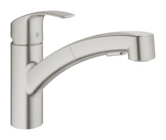 Змішувач для кухні Grohe Eurosmart, одноважільний, сріблястий (30305DC0)