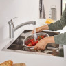 Смеситель для кухни Grohe Eurosmart, однорычажный, серебристый (30305DC0)