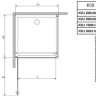 Душова кабіна Radaway Eos KDJ, права, 90x90 (137503-01-01R)
