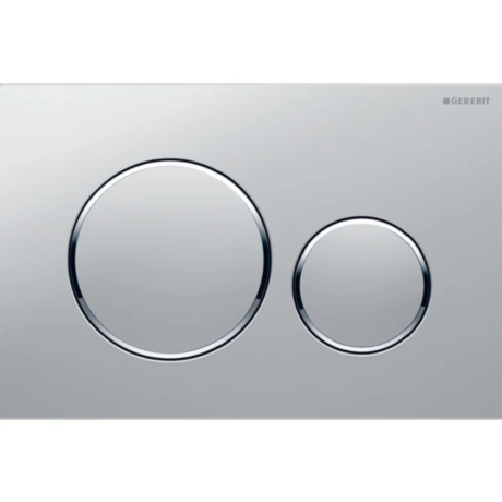 Змивна клавіша Geberit Sigma 20, матовий хром, глянцевий хром (115.882.JQ.1)
