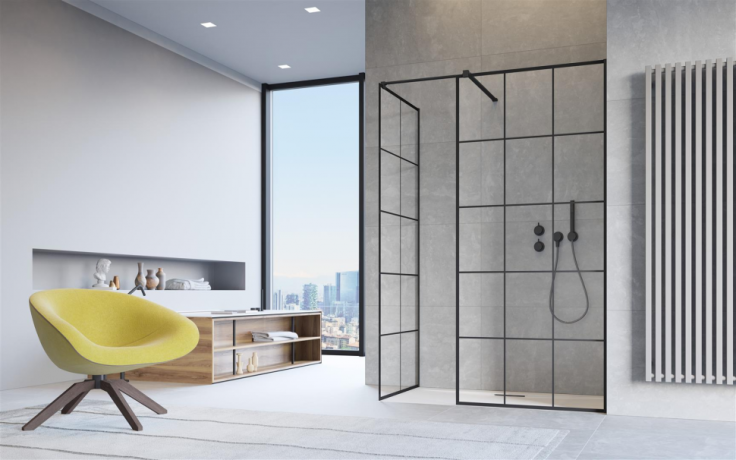 Душова стінка Radaway Walk-In Modo New Black III Factory 115 (389115-54-55)