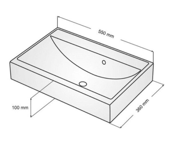 Умывальник врезной Fancy Marble Um, 55 (1005101)