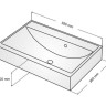 Умывальник врезной Fancy Marble Um, 55 (1005101)