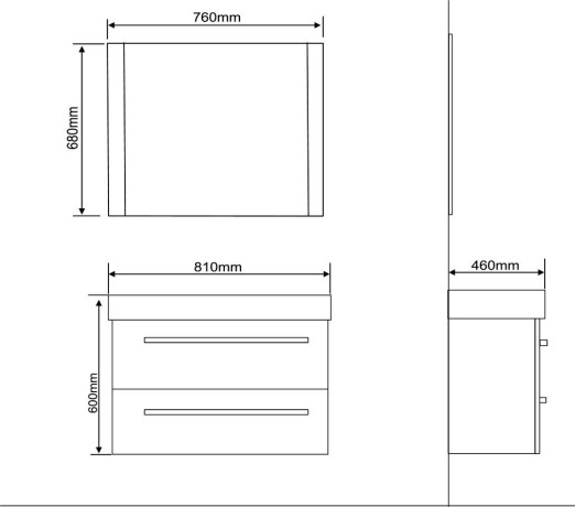 Зеркало в ванную Zelberg Urban, 76x68 (0050760201)
