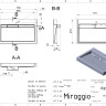Умывальник AGNESS 750 MIRASOFT