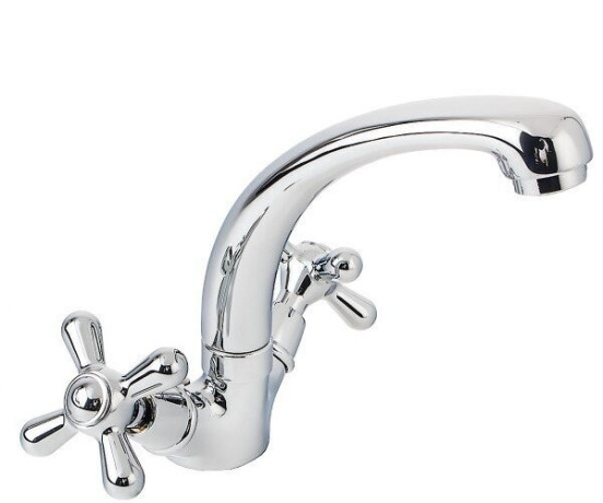 Cмеситель для умывальника Emmevi Deco Classic, двухвентильный, хром (SC12113TC)