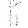 Cмеситель для умывальника Grohe BauEdge, однорычажный, хром (23760000)
